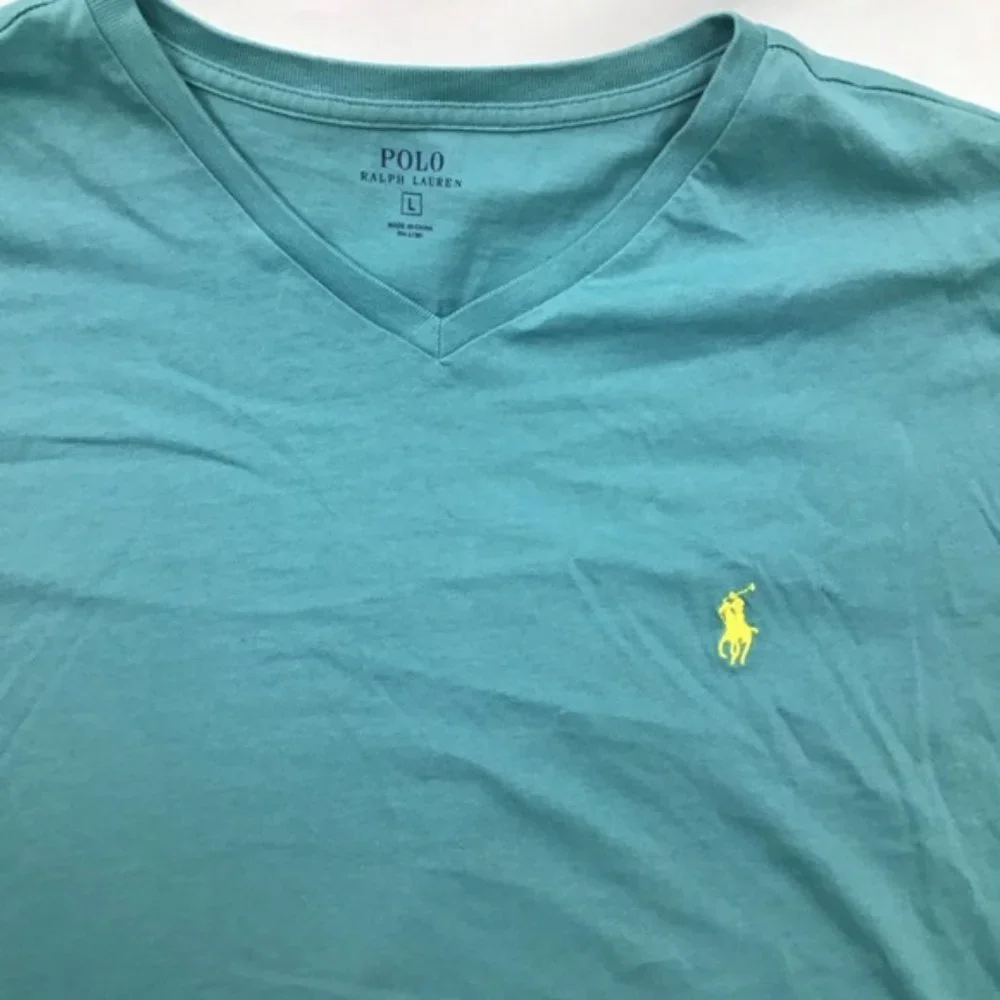 Polo Ralph Lauren Light Green Short Sleeve Shirt L - Picture 2 of 4